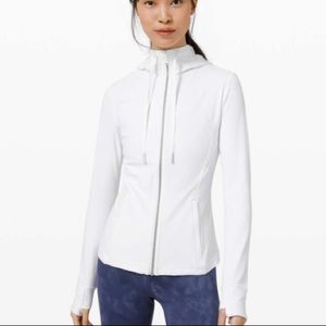 White Define Nulu Hoodie Jacket💕